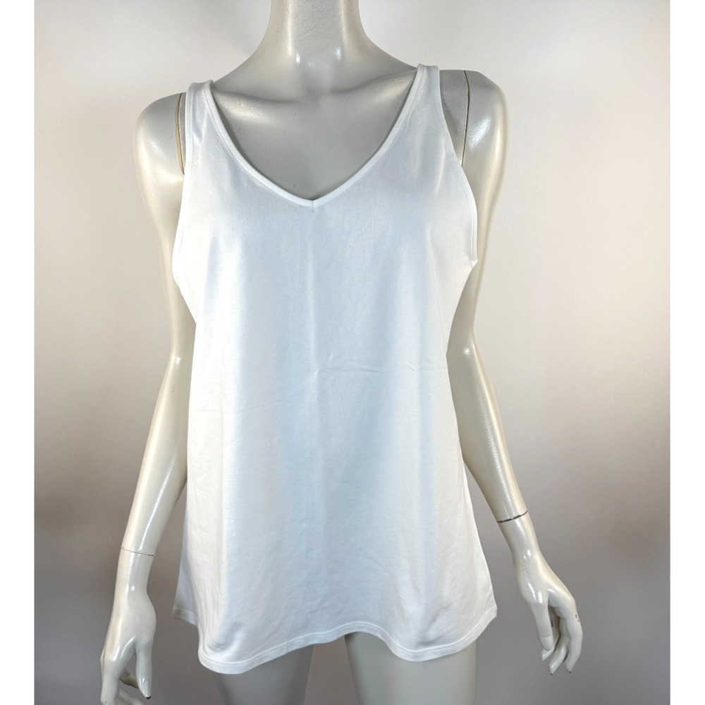 J Jill Perfect Reversible Tank Top Women XL NWT Stretch Cotton Knit Sleeveless